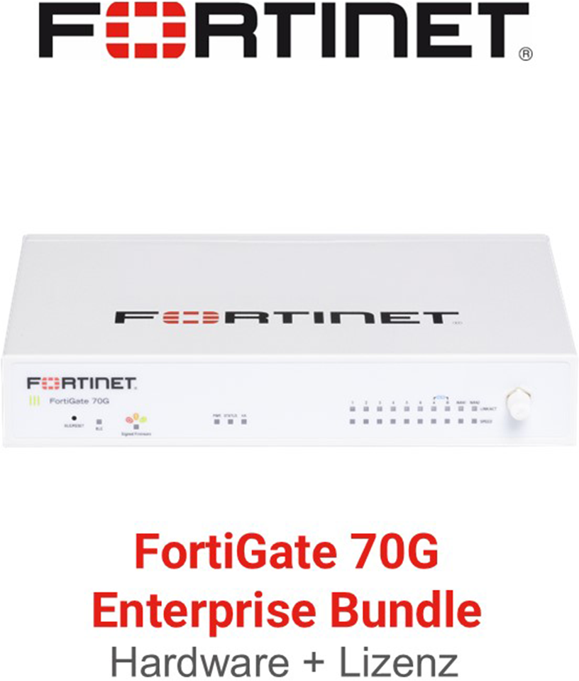Fortinet FortiGate-70G  - Enterprise Bundle (Hardware + Lizenz)