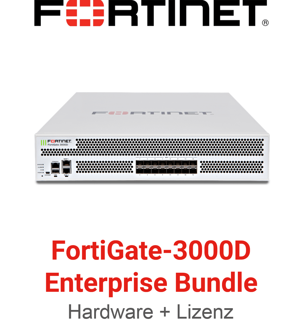 Fortinet FortiGate FG-3000D - Enterprise Bundle (Hardware + Lizenz)