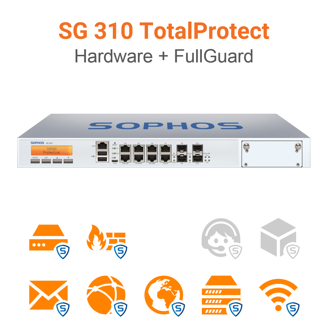 Sophos SG 310 TotalProtect Bundle (Hardware + Lizenz) (End of Sale/Life)