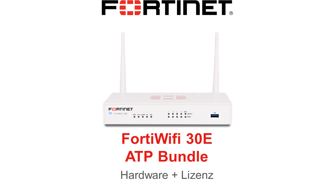 Fortinet FortiWiFi-30E-E - ATP Bundle (Hardware + Lizenz)