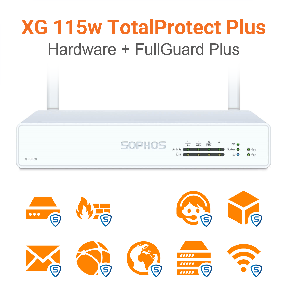 Sophos XG 115w TotalProtect Plus Bundle (Hardware + Lizenz)