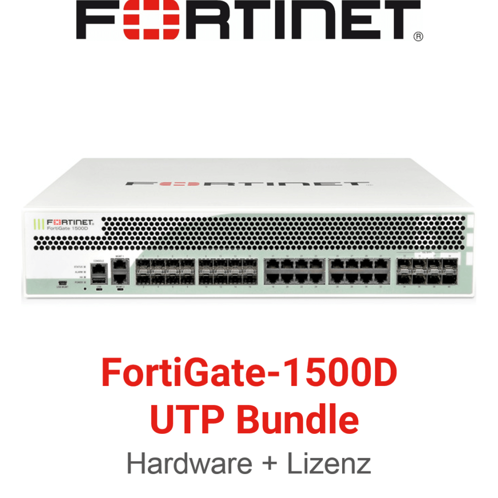 Fortinet FortiGate-1500D - UTM/UTP Bundle (End of Sale/Life)