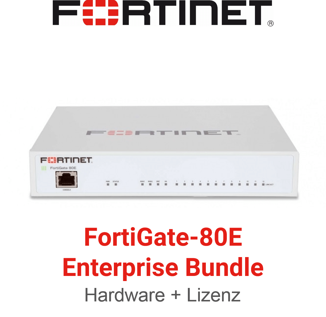 Fortinet FortiGate-80E - Enterprise Bundle (Hardware + Lizenz) (End of Sale/Life)