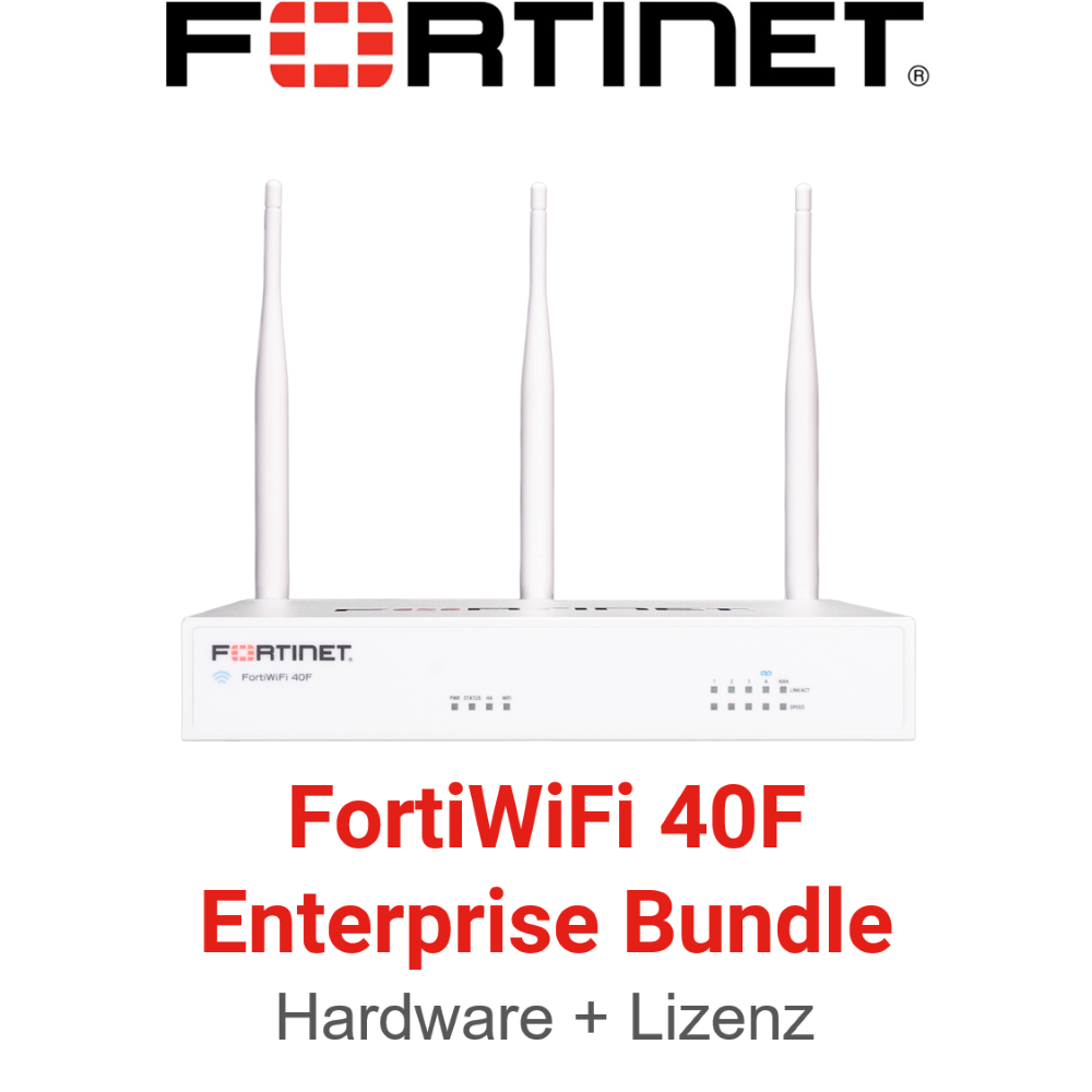 Fortinet FortiWifi 40F - Enterprise Bundle (Hardware + Lizenz)