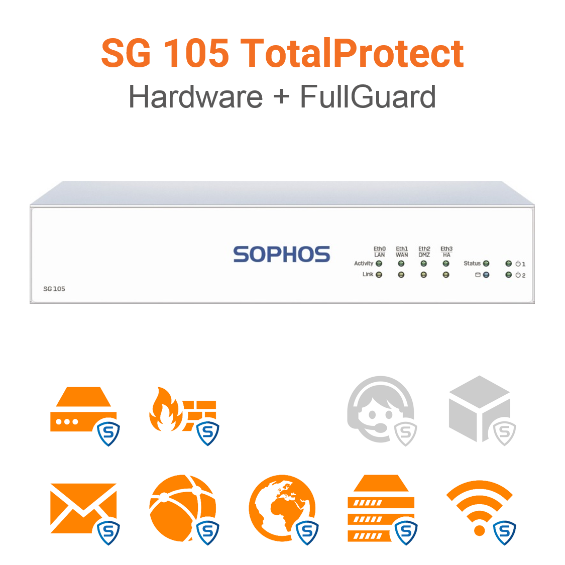 Sophos SG 105 TotalProtect Hradware + FullGuard Vorschaubild