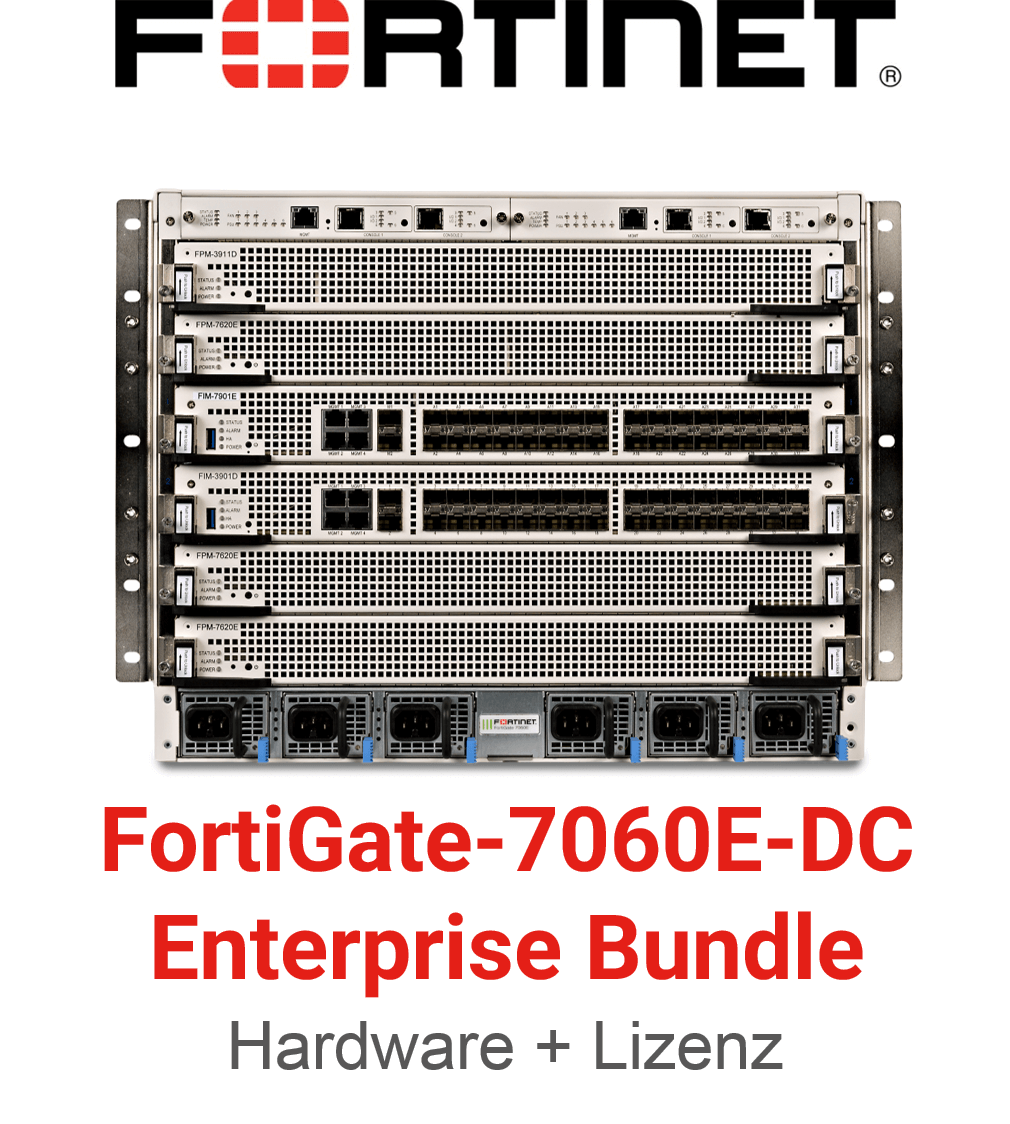 Fortinet FortiGate-7060E-8-DC - Enterprise Bundle (Hardware + Lizenz)