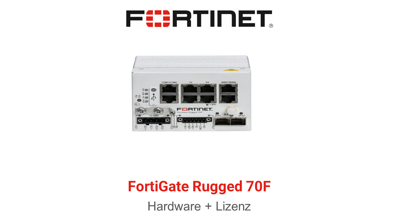 Fortinet FortiGateRugged-70F - UTM/UTP Bundle (Hardware + Lizenz)