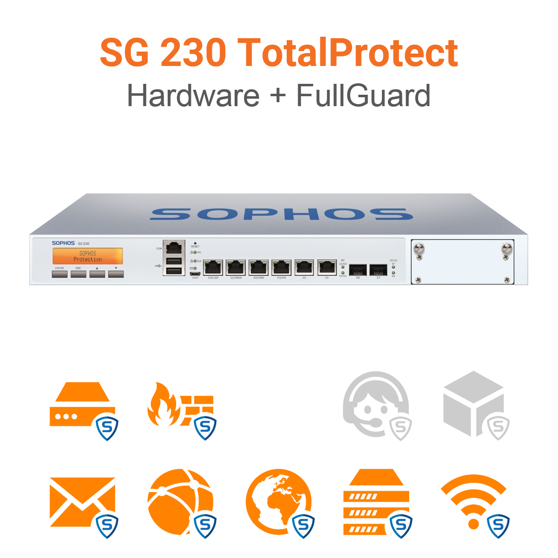 Sophos SG 230 TotalProtect Bundle (Hardware + Lizenz) (End of Sale/Life)