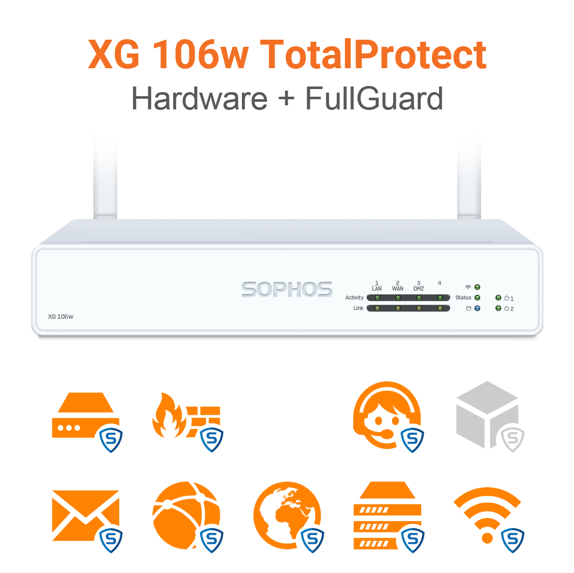 Sophos XG 106w TotalProtect Bundle (Hardware + Lizenz) (End of Sale/Life)