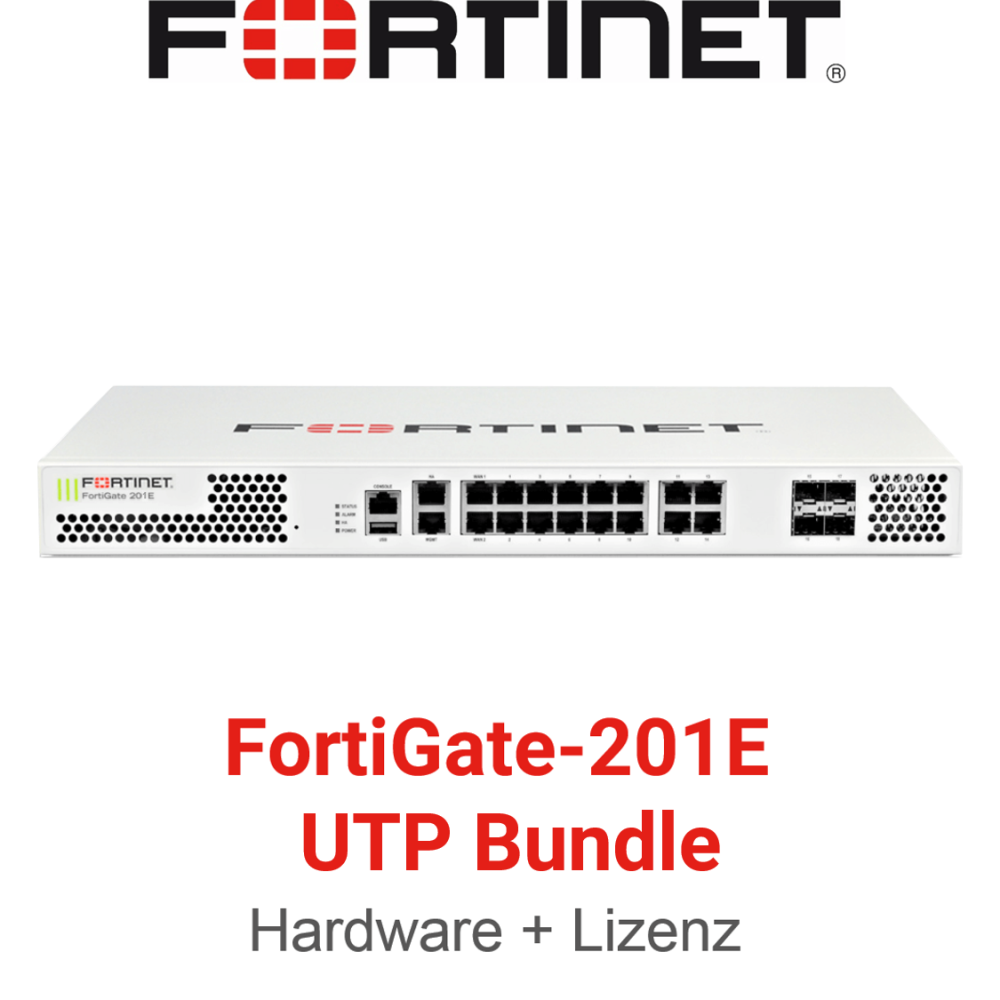 Fortinet FortiGate-201E - UTM/UTP Bundle (Hardware + Lizenz)