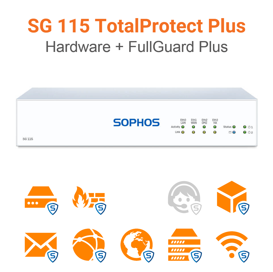 Sophos SG 115 TotalProtect Plus Hardware + FullGuard Plus Vorschaubild