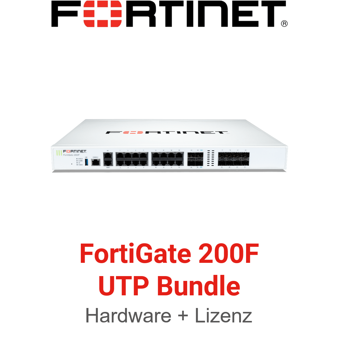 Fortinet FortiGate-200F - UTM/UTP Bundle (Hardware + Lizenz)