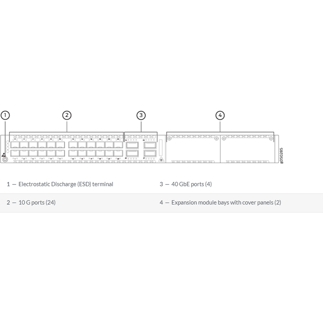 Juniper Networks EX4600 24-PORT FIBER SPARE CHASSIS