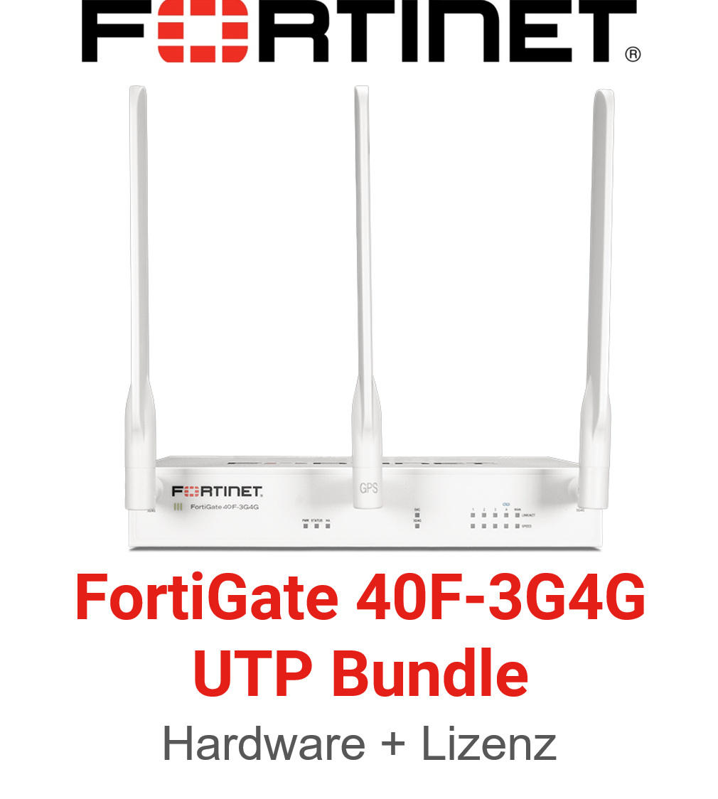 Fortinet FortiGate-40F-3G4G - UTM/UTP Bundle (Hardware + Lizenz)