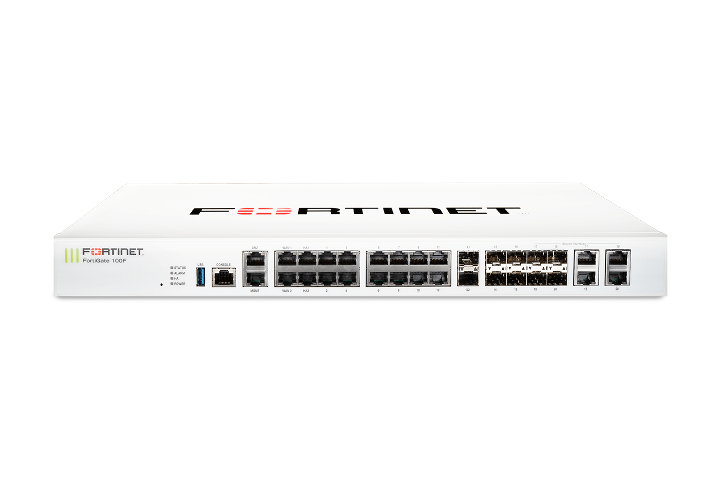 Fortinet FortiGate 100F Firewall Hardware Front