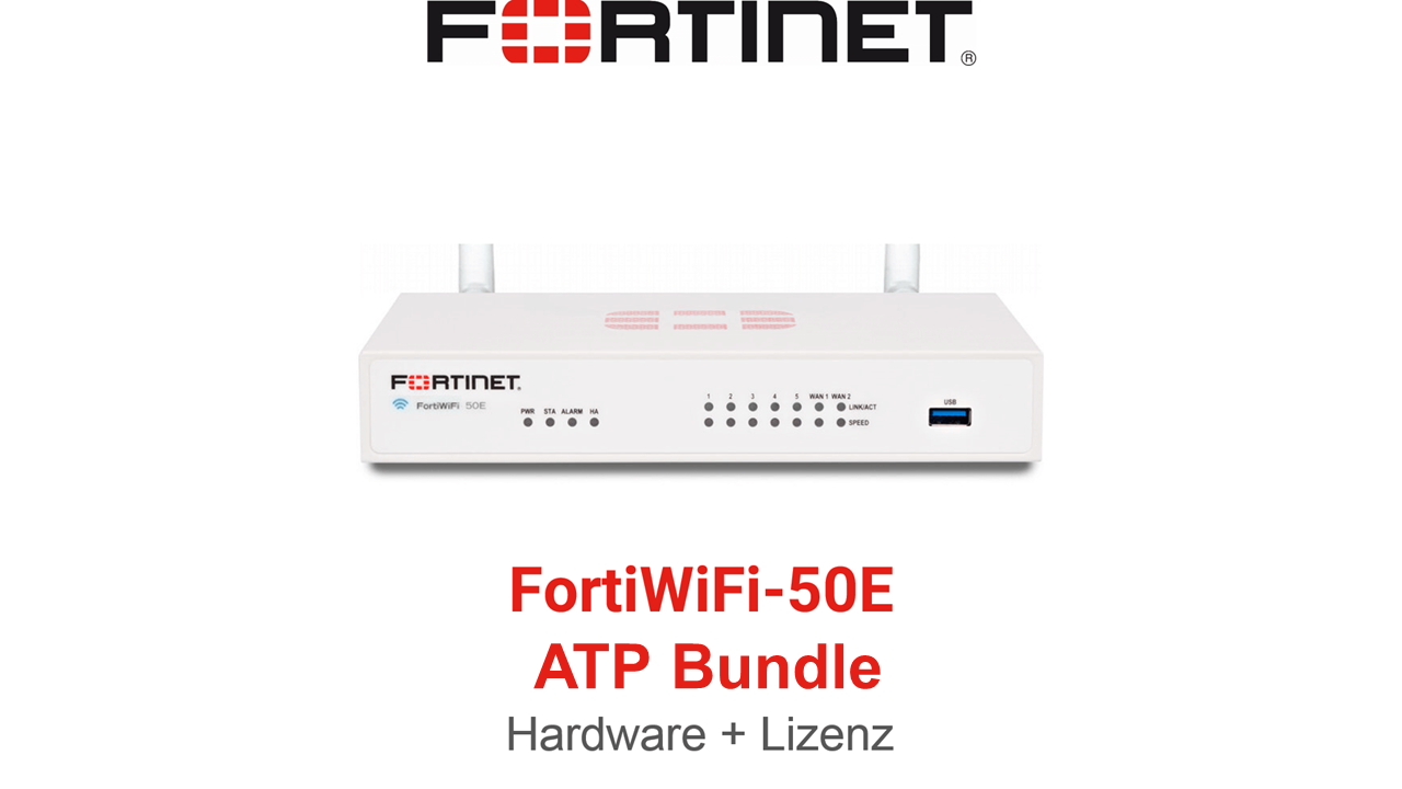 Fortinet FortiWiFi-50E-E - ATP Bundle (Hardware + Lizenz)