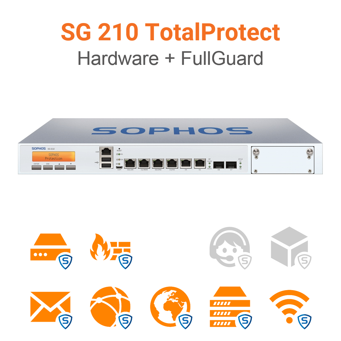 Sophos SG 210 TotalProtect Bundle (End of Sale/Life)