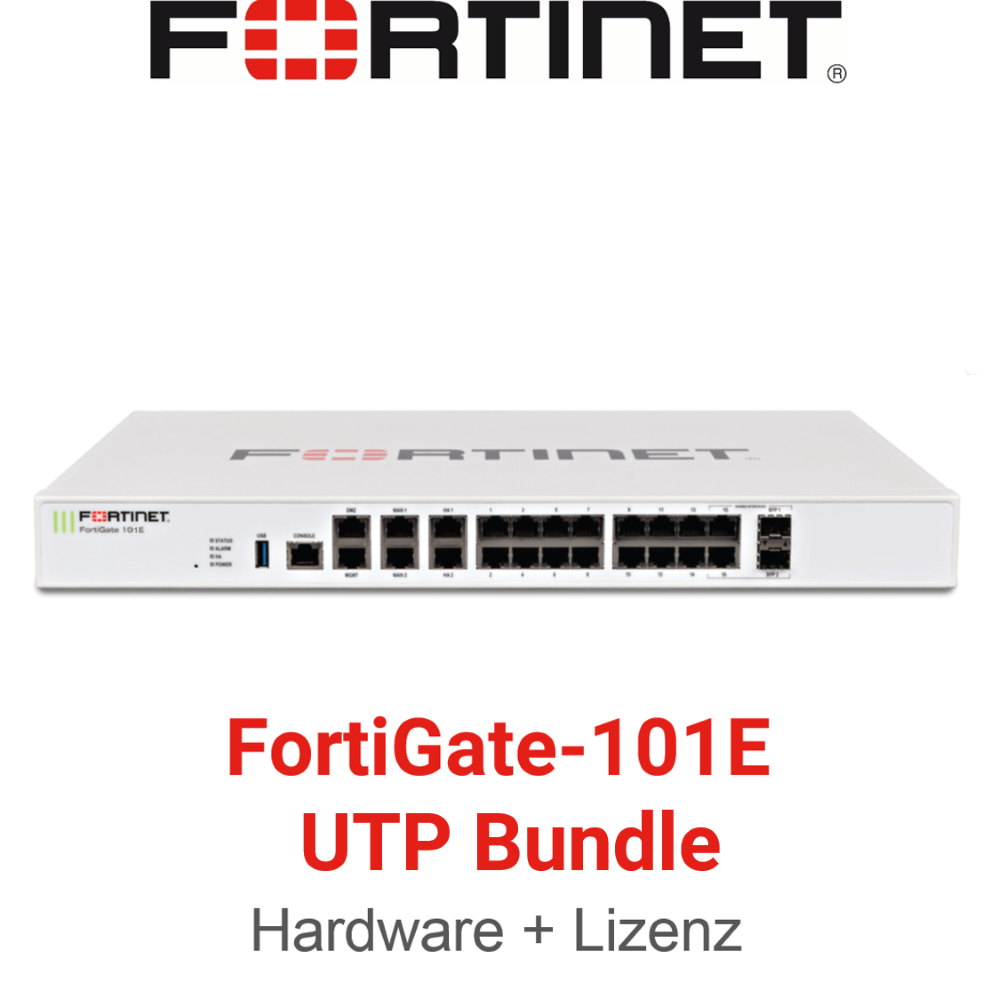 Fortinet FortiGate-101E - UTM/UTP Bundle (Hardware + Lizenz)