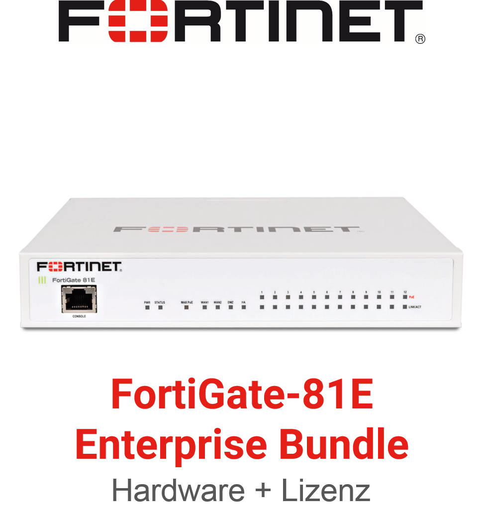 Fortinet FortiGate-81E - Enterprise Bundle (Hardware + Lizenz) (End of Sale/Life)