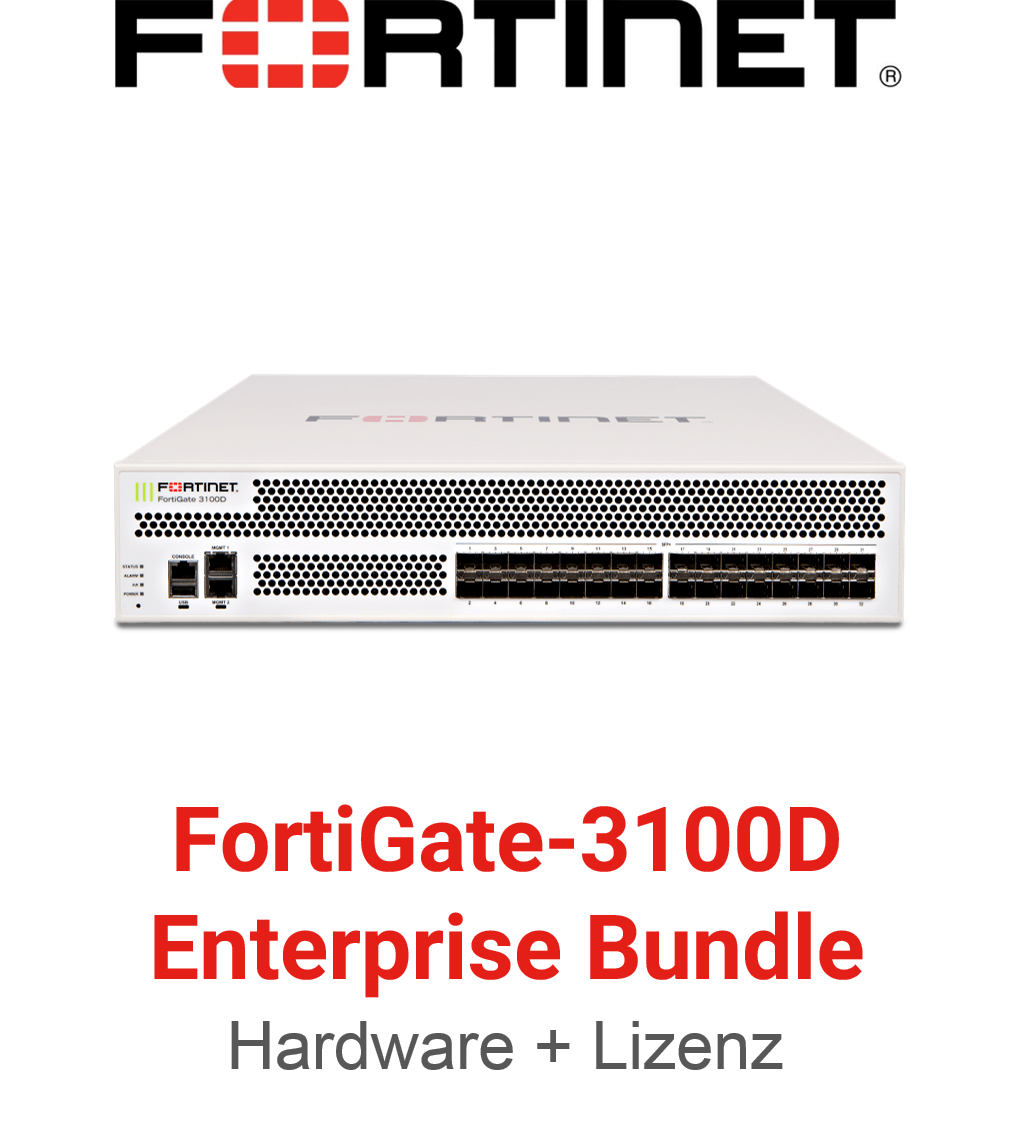 Fortinet FortiGate FG-3100D - Enterprise Bundle (Hardware + Lizenz)