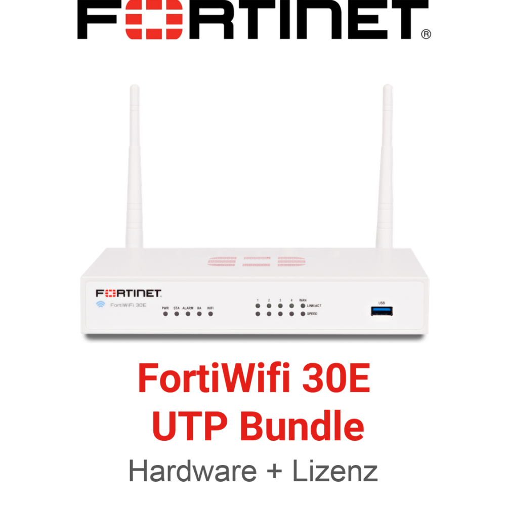 Fortinet FortiWiFi-30E - UTM/UTP Bundle (Hardware + Lizenz)