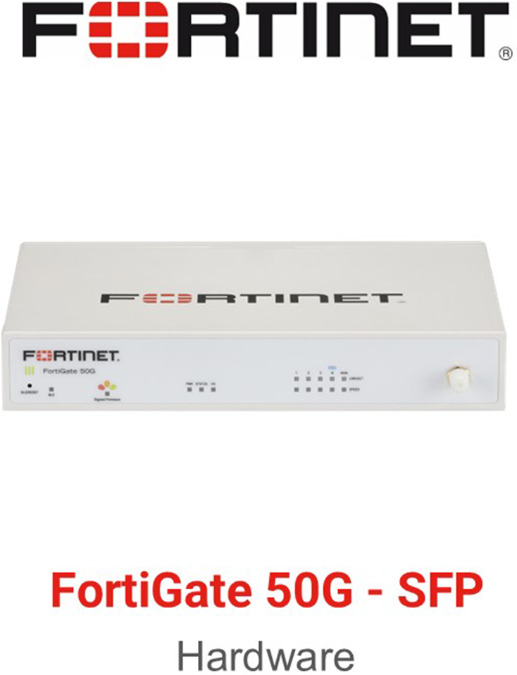 Fortinet FortiGate 50G SFP Firewall Hardware Vorderseite