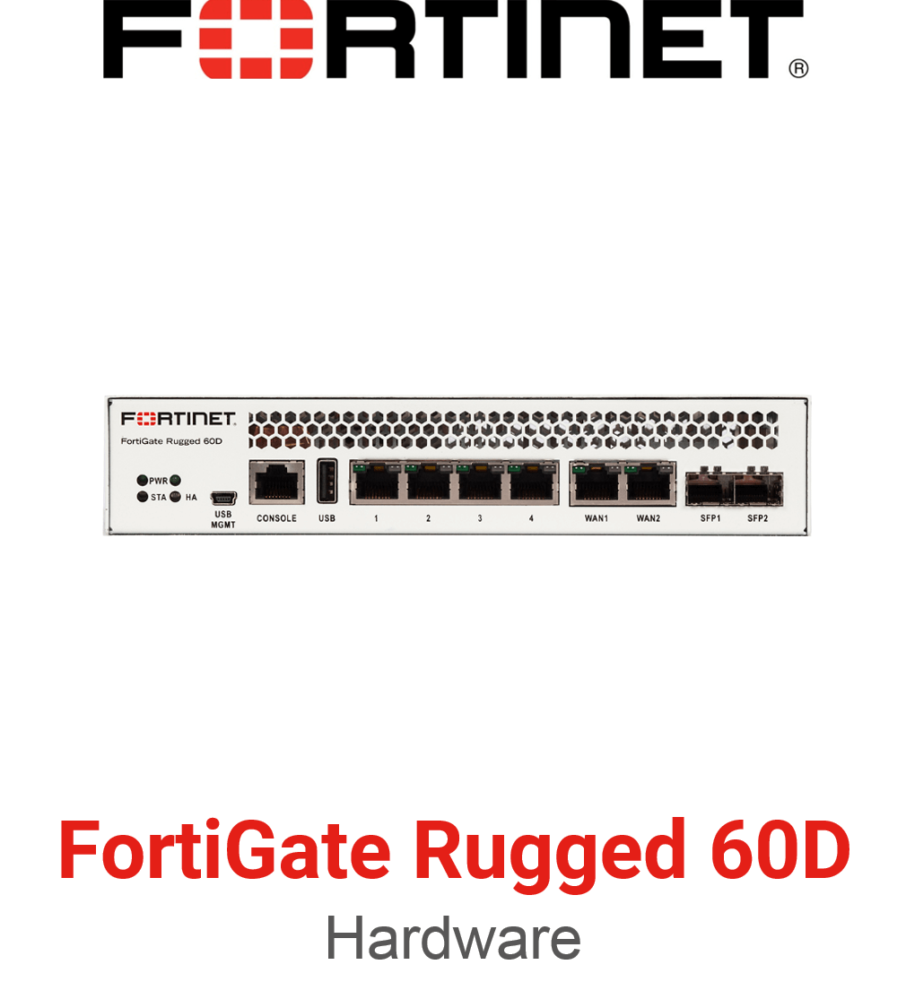 Fortinet FortiGateRugged 60D Firewall (End of Sale/Life)
