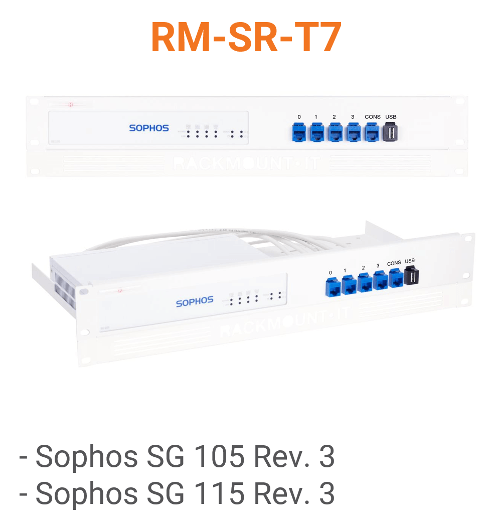 Rack Mount IT Kit für Sophos SG 105 / 115 Rev. 3